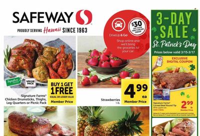 Safeway (HI) Weekly Ad Flyer Specials March 15 to March 21, 2023