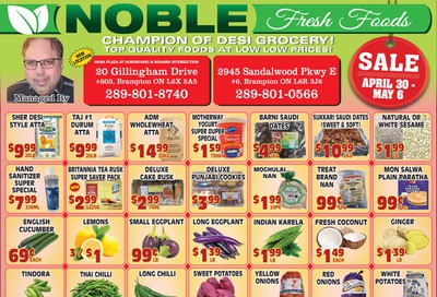 Noble Fresh Foods Flyer April 30 to May 6