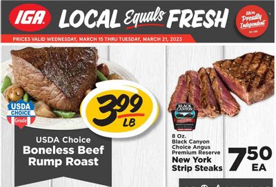 IGA (OH) Weekly Ad Flyer Specials March 15 to March 21, 2023