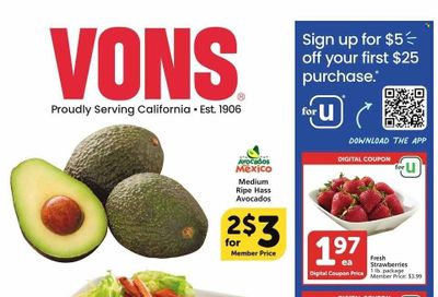 Vons (CA) Weekly Ad Flyer Specials March 15 to March 21, 2023