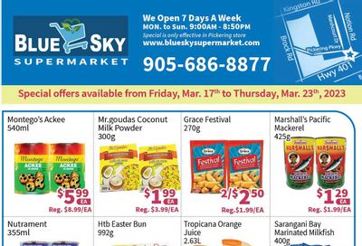 Blue Sky Supermarket (Pickering) Flyer March 17 to 23