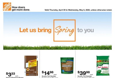 Home Depot Flyer April 30 to May 6