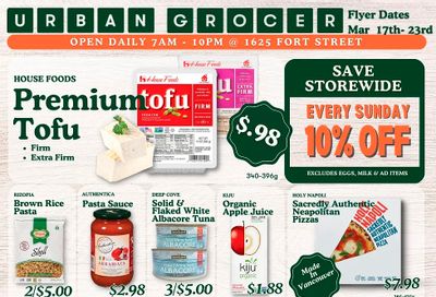 Urban Grocer Flyer March 17 to 23