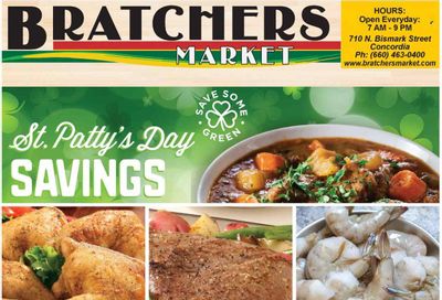 Bratchers Market (MO) Weekly Ad Flyer Specials March 15 to March 21, 2023