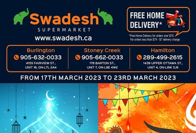 Swadesh Supermarket Flyer March 17 to 23