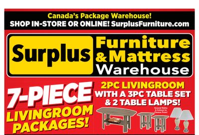 Surplus Furniture & Mattress Warehouse (Ottawa) Flyer March 20 to April 2