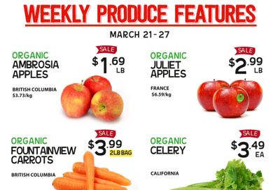 Pomme Natural Market Weekly Produce Flyer March 21 to 27