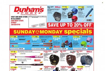 Dunham's Sports (OH) Weekly Ad Flyer Specials March 18 to March 23, 2023