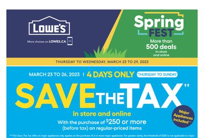 Lowe's (ON) Flyer March 23 to 29