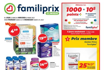 Familiprix Clinique Flyer March 23 to 29