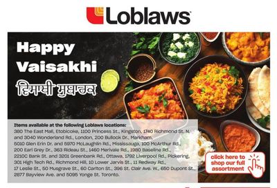 Loblaws (ON) Happy Vaisakhi Flyer March 23 to April 12