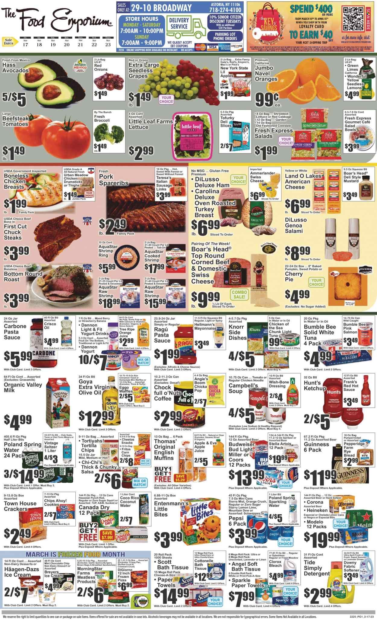 The Food Emporium (NY) Weekly Ad Flyer Specials March 17 to March 23, 2023