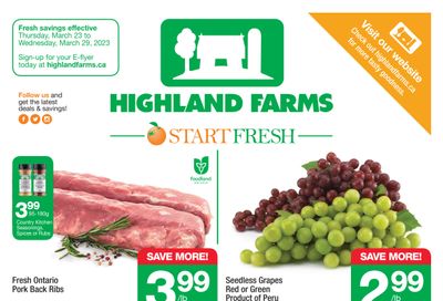 Highland Farms Flyer March 23 to 29
