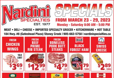 Nardini Specialties Flyer March 23 to 29