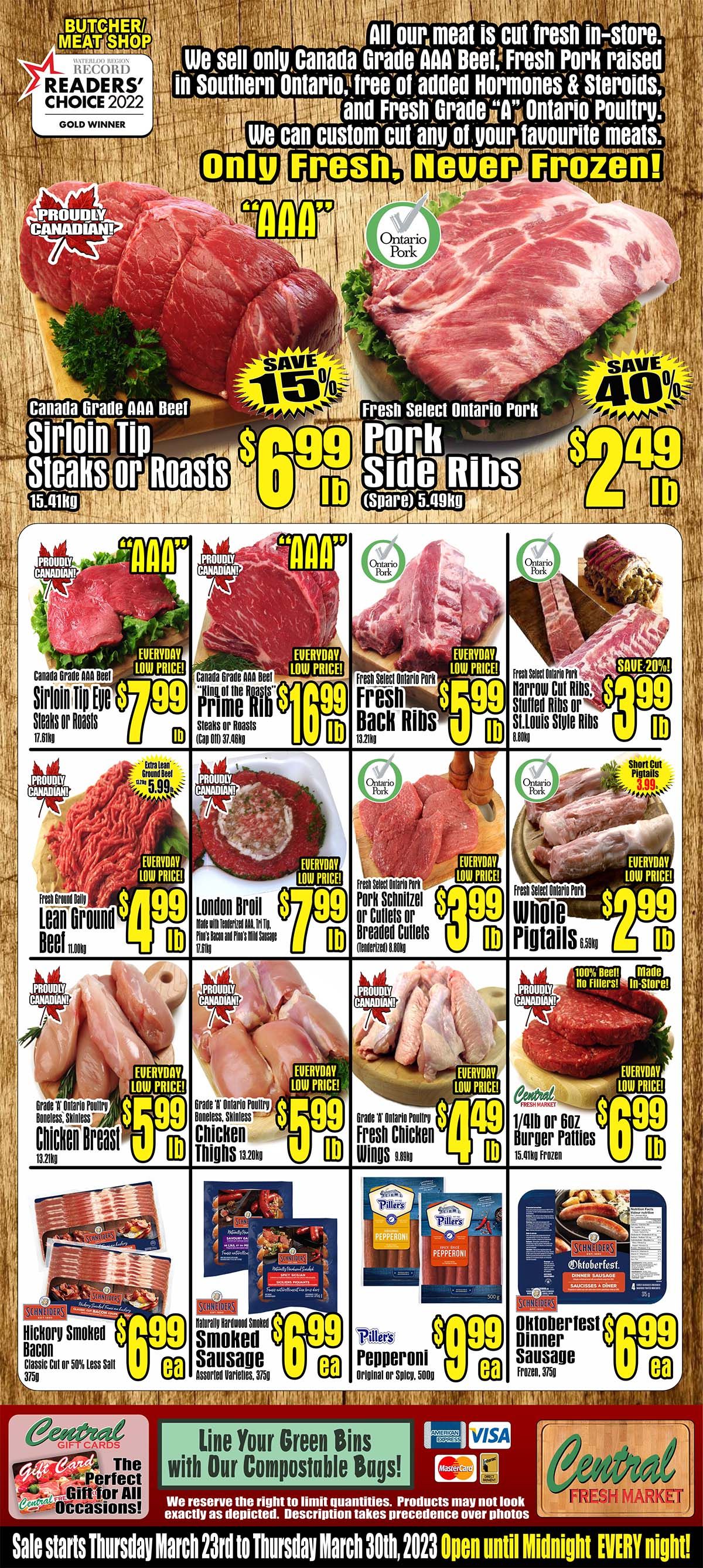 Central Fresh Market Flyer March 23 to 30