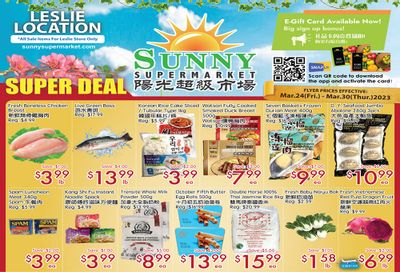 Sunny Supermarket (Leslie) Flyer March 24 to 30