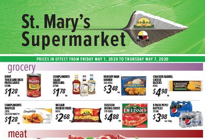 St. Mary's Supermarket Flyer May 1 to 7