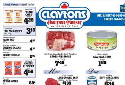 Claytons Heritage Market Flyer March 24 to 30