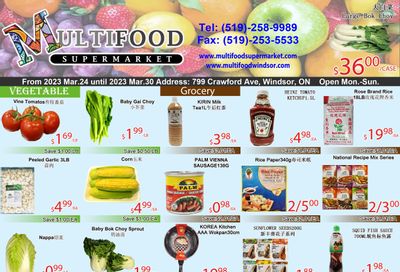 MultiFood Supermarket Flyer March 24 to 30