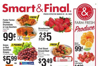 Smart & Final (CA) Weekly Ad Flyer Specials March 22 to March 28, 2023