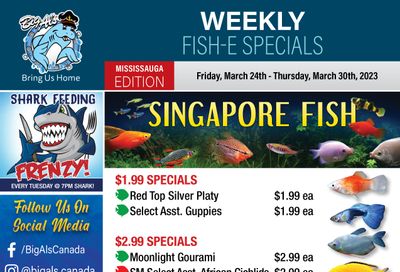 Big Al's (Mississauga) Weekly Specials March 24 to 30