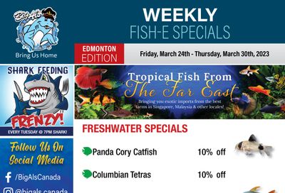 Big Al's (Edmonton) Weekly Specials March 24 to 30