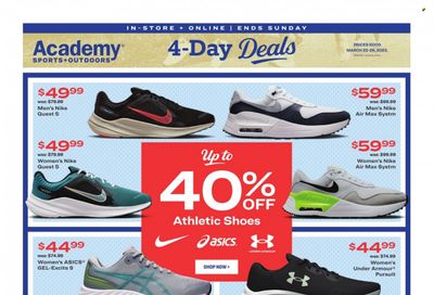 Academy Sports + Outdoors Weekly Ad Flyer Specials March 23 to March 26, 2023