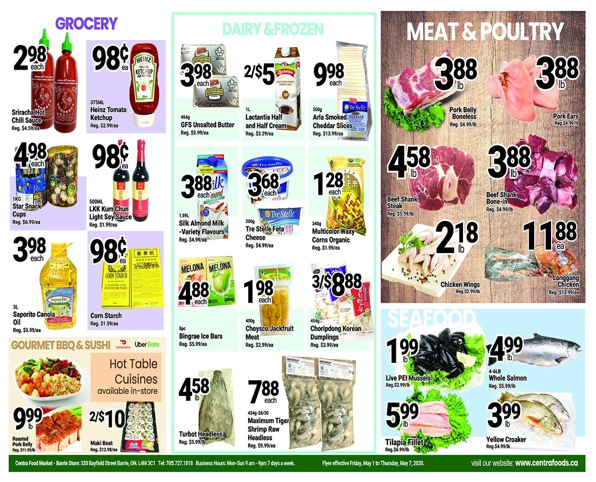 Centra Foods (Barrie) Flyer May 1 to 7