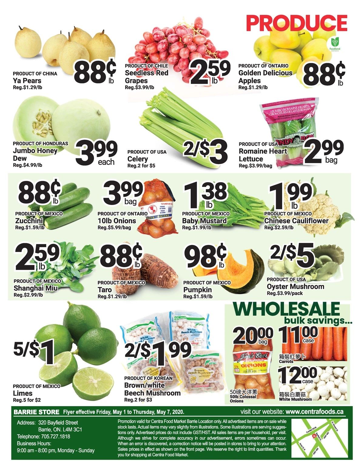 Centra Foods (Barrie) Flyer May 1 to 7