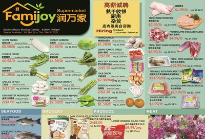 Famijoy Supermarket Flyer March 24 to 30