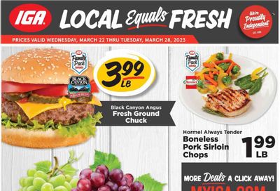 IGA (IN) Weekly Ad Flyer Specials March 22 to March 28, 2023