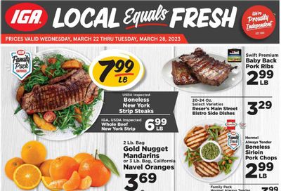 IGA (KY) Weekly Ad Flyer Specials March 22 to March 28, 2023