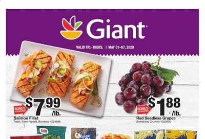 Giant Food Weekly Ad & Flyer May 1 to 7