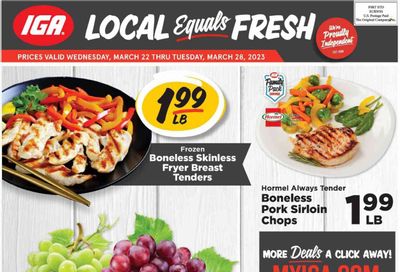 IGA (IN) Weekly Ad Flyer Specials March 22 to March 28, 2023