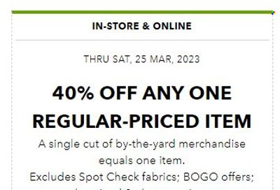 JOANN Weekly Ad Flyer Specials March 24 to March 25, 2023