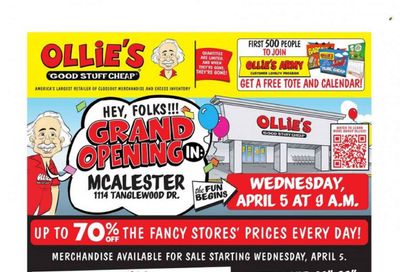 Ollie's Bargain Outlet Weekly Ad Flyer Specials April 5 to April 12, 2023