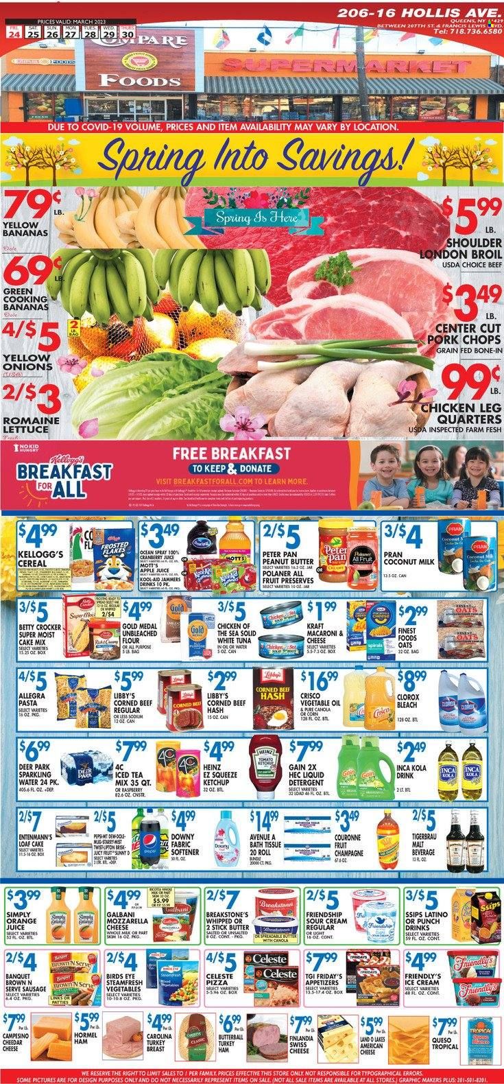 Compare Foods (NY) Weekly Ad Flyer Specials March 24 to March 30, 2023