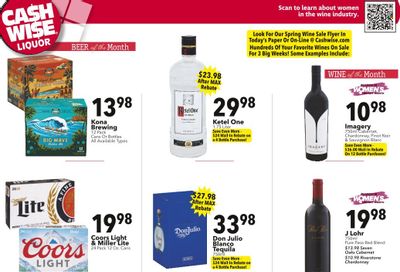 Cash Wise Liquor Only (MN) Weekly Ad Flyer Specials March 26 to April 1, 2023
