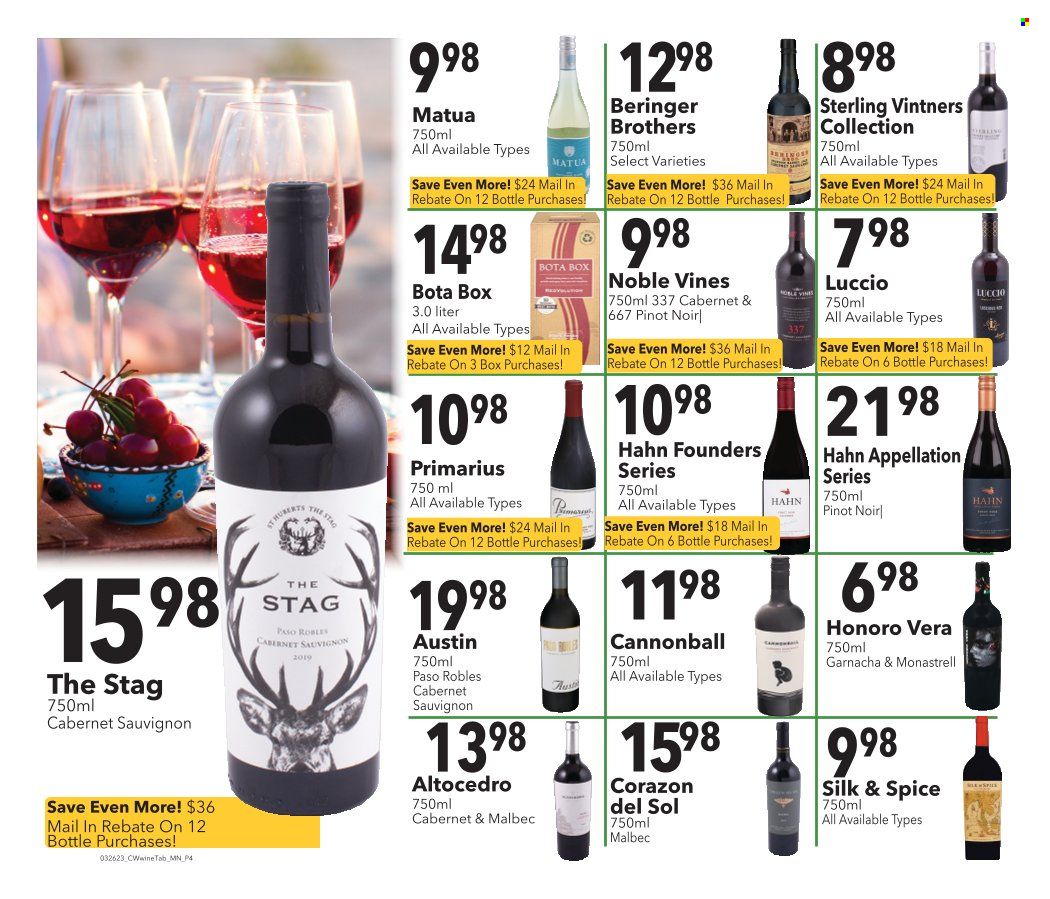 Cash Wise Liquor Only (MN) Weekly Ad Flyer Specials March 26 to April 15, 2023