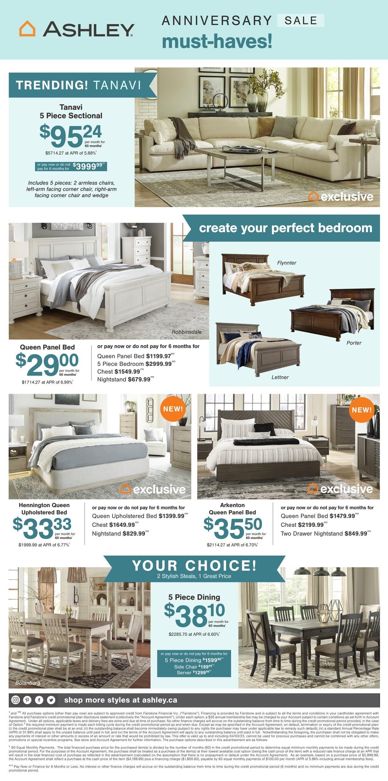 Ashley HomeStore Flyer March 28 to April 3