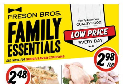 Freson Bros. Family Essentials Flyer May 1 to June 25