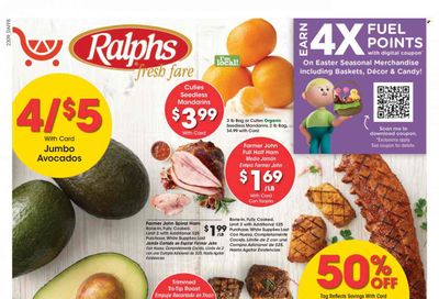 Ralphs (CA) Weekly Ad Flyer Specials March 29 to April 4, 2023