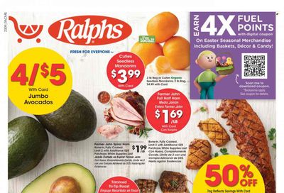 Ralphs (CA) Weekly Ad Flyer Specials March 29 to April 4, 2023