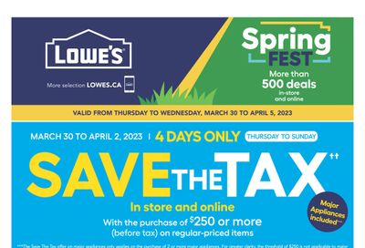 Lowe's (ON) Flyer March 30 to April 5