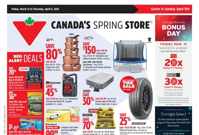 Canadian Tire (West) Flyer March 31 to April 6