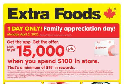 Extra Foods Flyer March 30 to April 5
