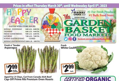 The Garden Basket Flyer March 30 to April 5