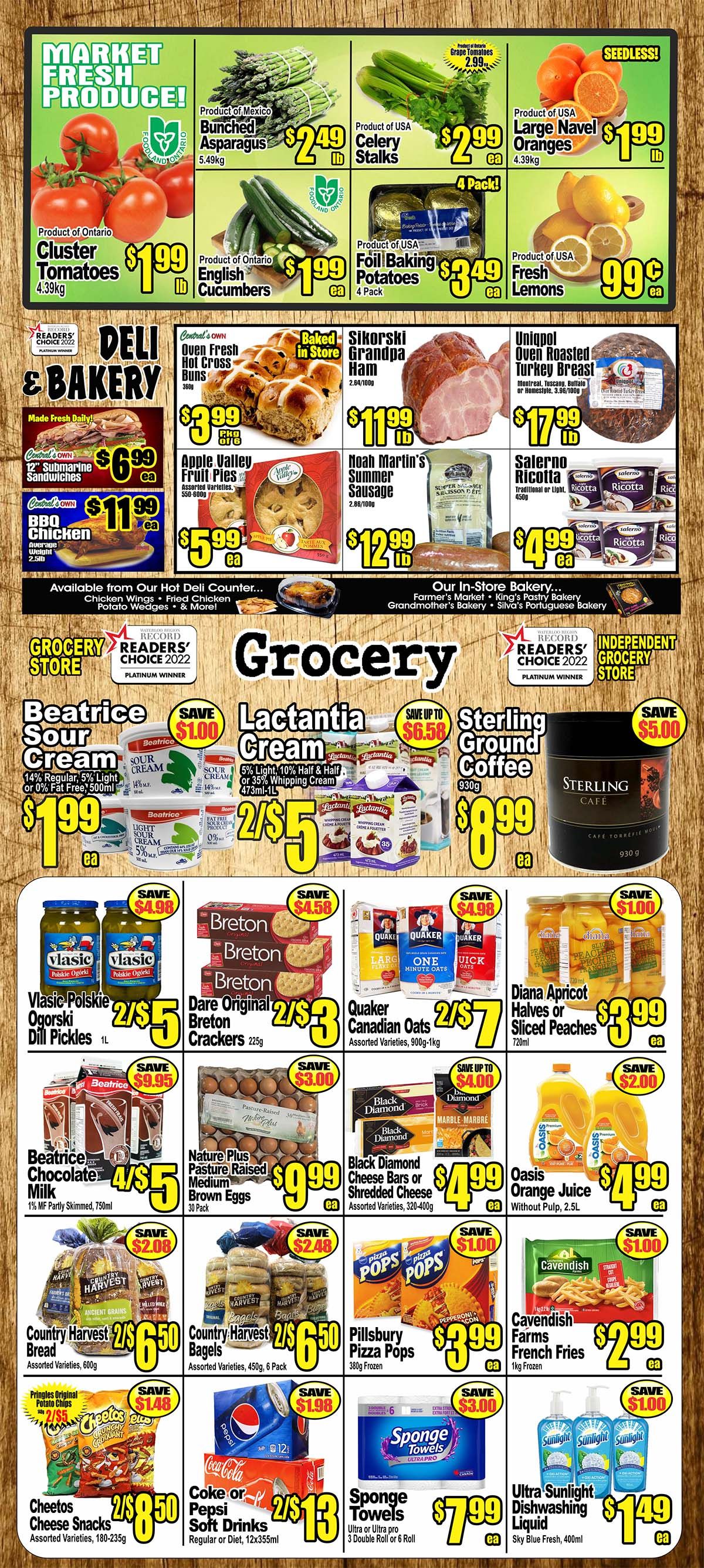 Central Fresh Market Flyer March 30 to April 6