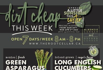 The Root Cellar Flyer March 30 to April 5