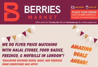 Berries Market Flyer March 30 to April 5